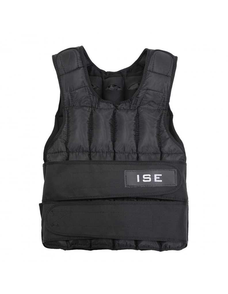 ISE FIT. GILET LESTÉ. POIDS RÉGLABLE. CROSS TRAINING. 30 KG.