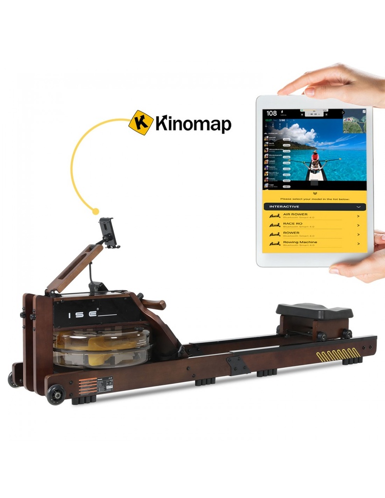 ISE FIT. SY-2023. RAMEUR D'EAU EN BOIS. STOCKAGE VERTICAL. BLUETOOTH (APPLICATION KINOMAP). POMPE À EAU ÉLECTRIQUE.