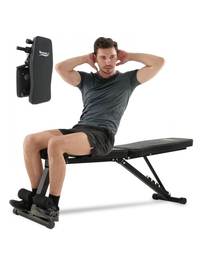 [NV-5903] NOVONOVA. NV-5903. FIT TRAINER. BANCO D'EXERCICES MULTIFONCTION PLIABLE - PLAT, INCLINÉ ET DÉCLINÉ.