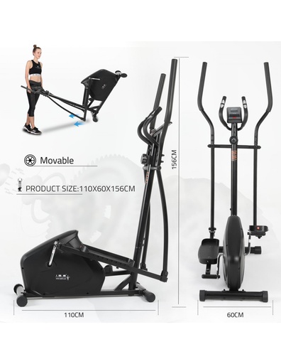 [SY-9802 (510E)] ISE FIT. SY-9802. CASCAIS. BICICLETA ELIPTICA MAGNÉTIQUE