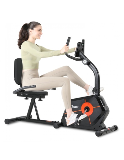 [NV-6304] NOVONOVA. VÉLO SEMI-ALLONGÉ. NV-6304. VÉLO COUCHÉ MANUEL AVEC 8 NIVEAUX DE RÉSISTANCE.