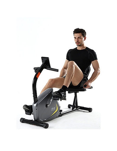 [SY-6802 MACAO] ISE FIT. VÉLO SEMI-ALLONGÉ. SY-6802. MACAO (GRIS / JAUNE).